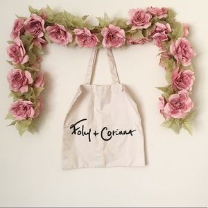 Foley + Corinna Cream Lightweight Fabric Tote Bag